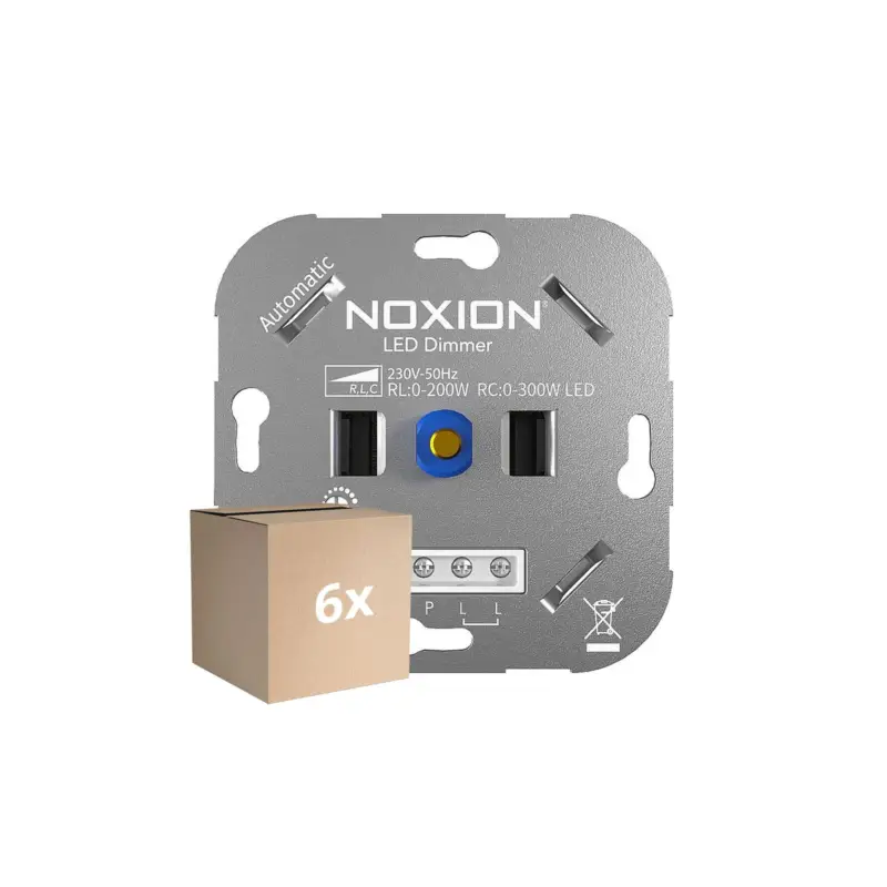 Populärt val Flerpack 6x Noxion Automatisk LED Dimmer Växla RLC 0-300W 220-240V