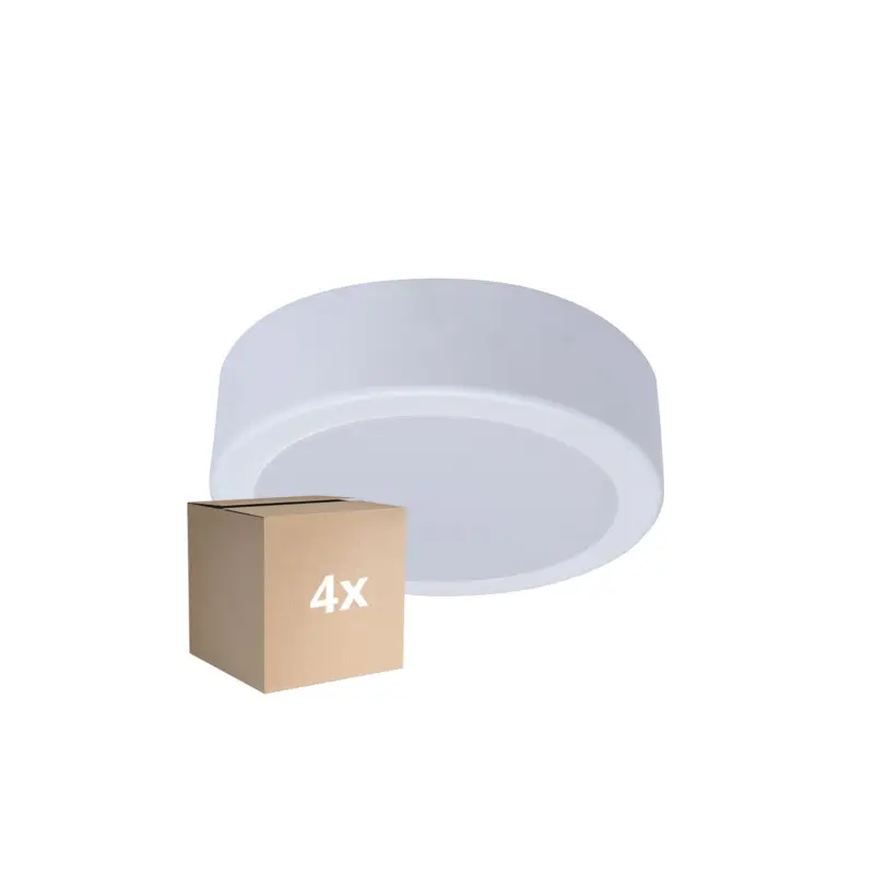 Flerpack 4x Philips LED Downlight DN065C Metall Vit 12W 1200lm 110D - 830 Varm Vit | 175mm - Utskärning 150mm - IP20 Rea