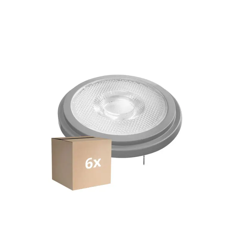 Flerpack 6x Ledvance Superior LED Spot Reflektor G53 AR111 7.2W 450lm 40D - 918-927 Dim to Warm | Bästa färgåtergivning - Dimbar - Ersättare 50W Kampanj