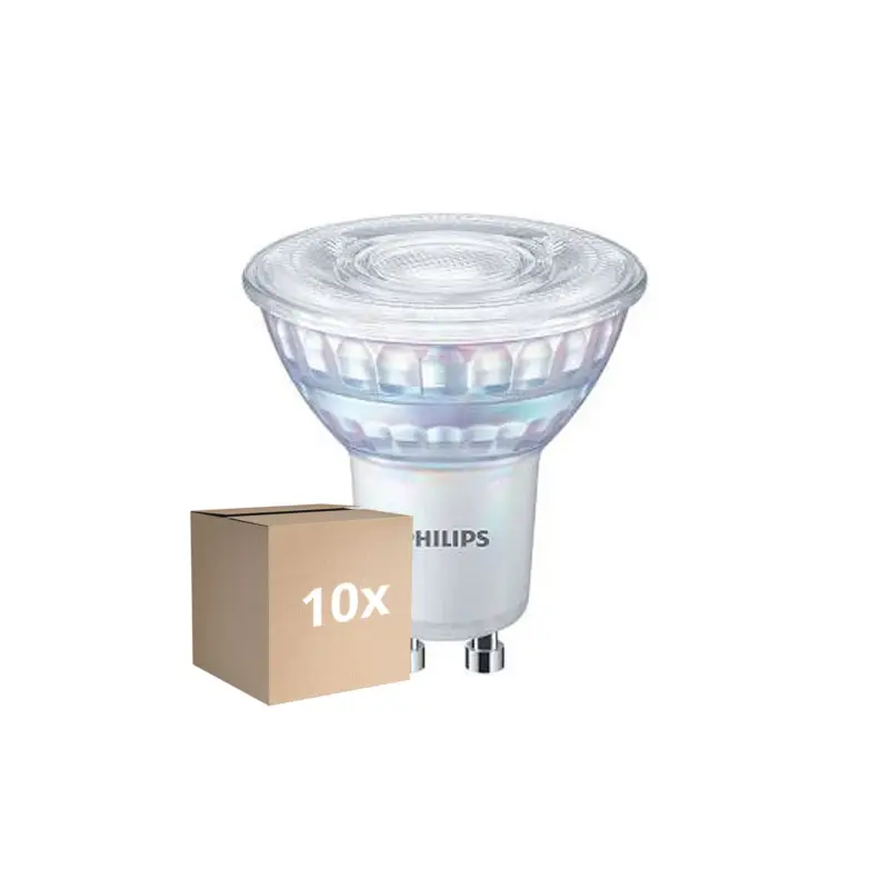 Flerpack 10x Philips MASTER Value LED Spot GU10 PAR16 5.5W 575lm 36D - 940 Kallvit | Bästa Färgåtergivning - Dimbar - Ersättare 80W Endast denna vecka