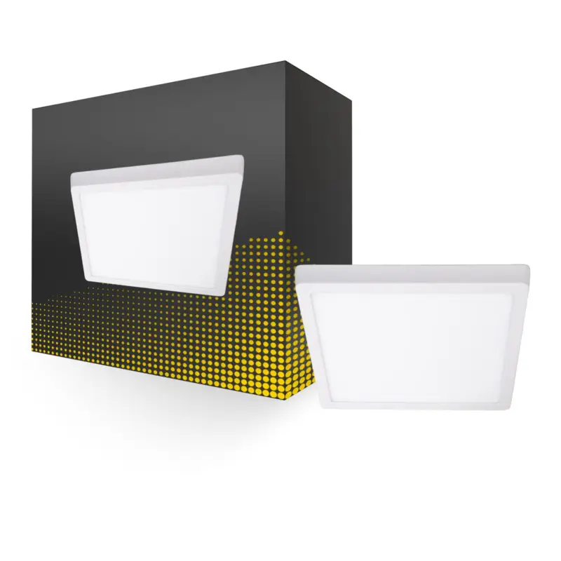 Utförsäljning Bright Choice Taklampa Fyrkant Aluminium Vit 24W 2400lm - 830-840-860 CCT | Dimbar