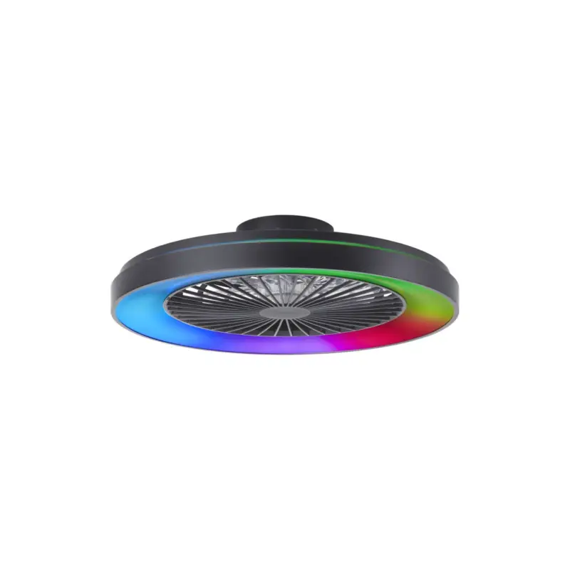 Rabatt Brilliant Mazzaro Takfläkt Plast Svart 54W 6800lm - 830-865 CCT+RGB | 576 - Fjärrkontroll Dimbar