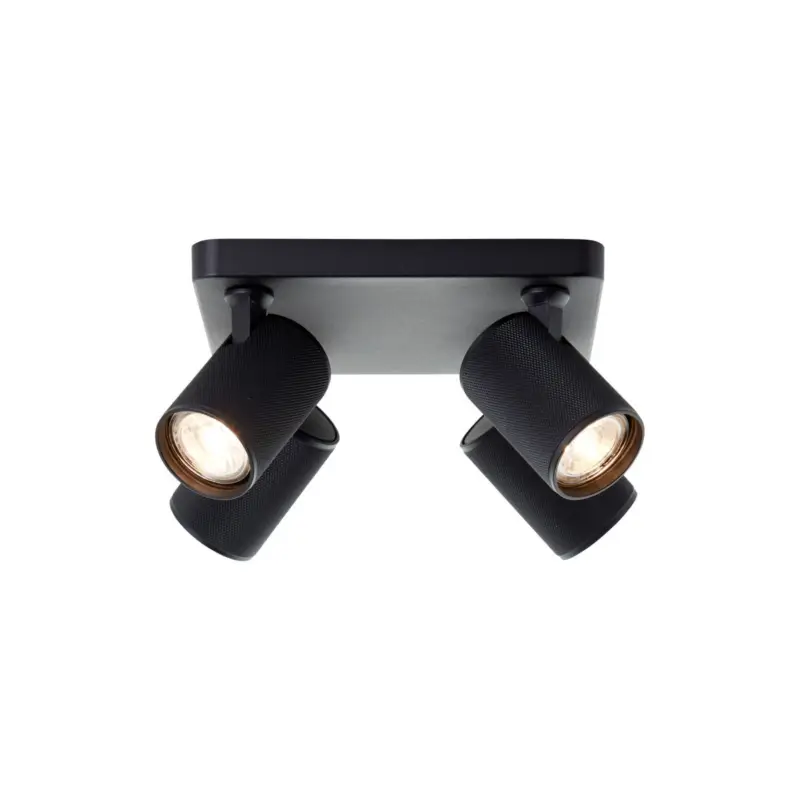 Köp online Brilliant Marty Taklampa Aluminium Sandig Svart 20W 1400lm - 830 Varm Vit | Inkl. 4x GU10