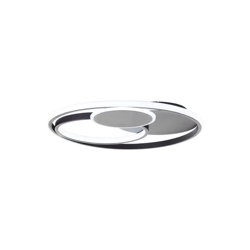 Brilliant Runda Taklampa Metall Silicone Svart 45W 5200lm - 830-865 CCT | 500mm - Fjärrkontroll Dimbar Snabb leverans