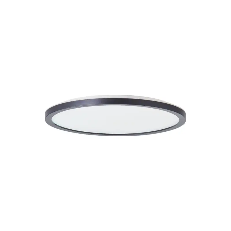 Beställ nu Brilliant Brennan Taklampa Plast Svart Vit 13W 2000lm - 840 Kallvit | 294mm - IP44 - 3-Stegs Dimbar