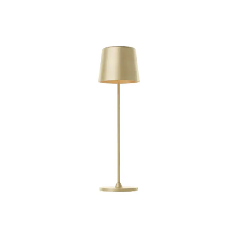Beställ nu Brilliant Bordslampa Kaami Metall Plast Guld 2W 310lm - 830 Varm Vit | 370mm - IP44 - Utomhus - Dimbar